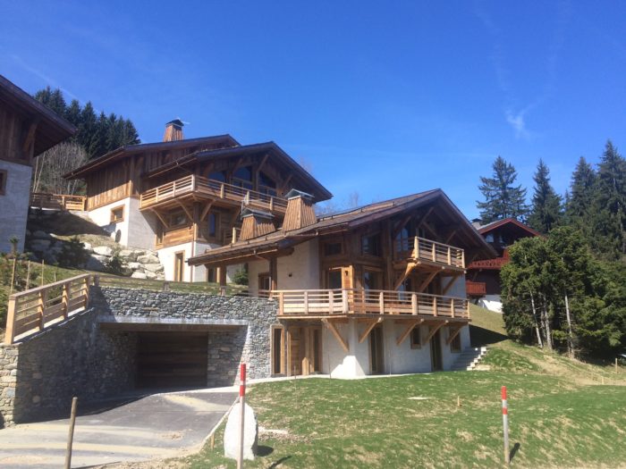 Construction 4 Chalets Megève – Hameau du Cuchet